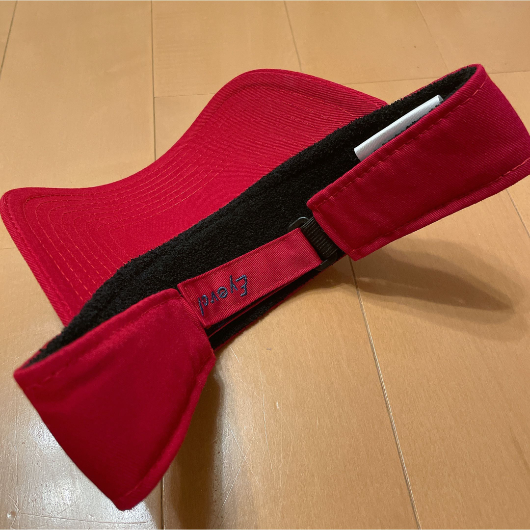 Eyevol(アイヴォル)のEyevol アイヴォル サンバイザー　赤 メンズの帽子(サンバイザー)の商品写真