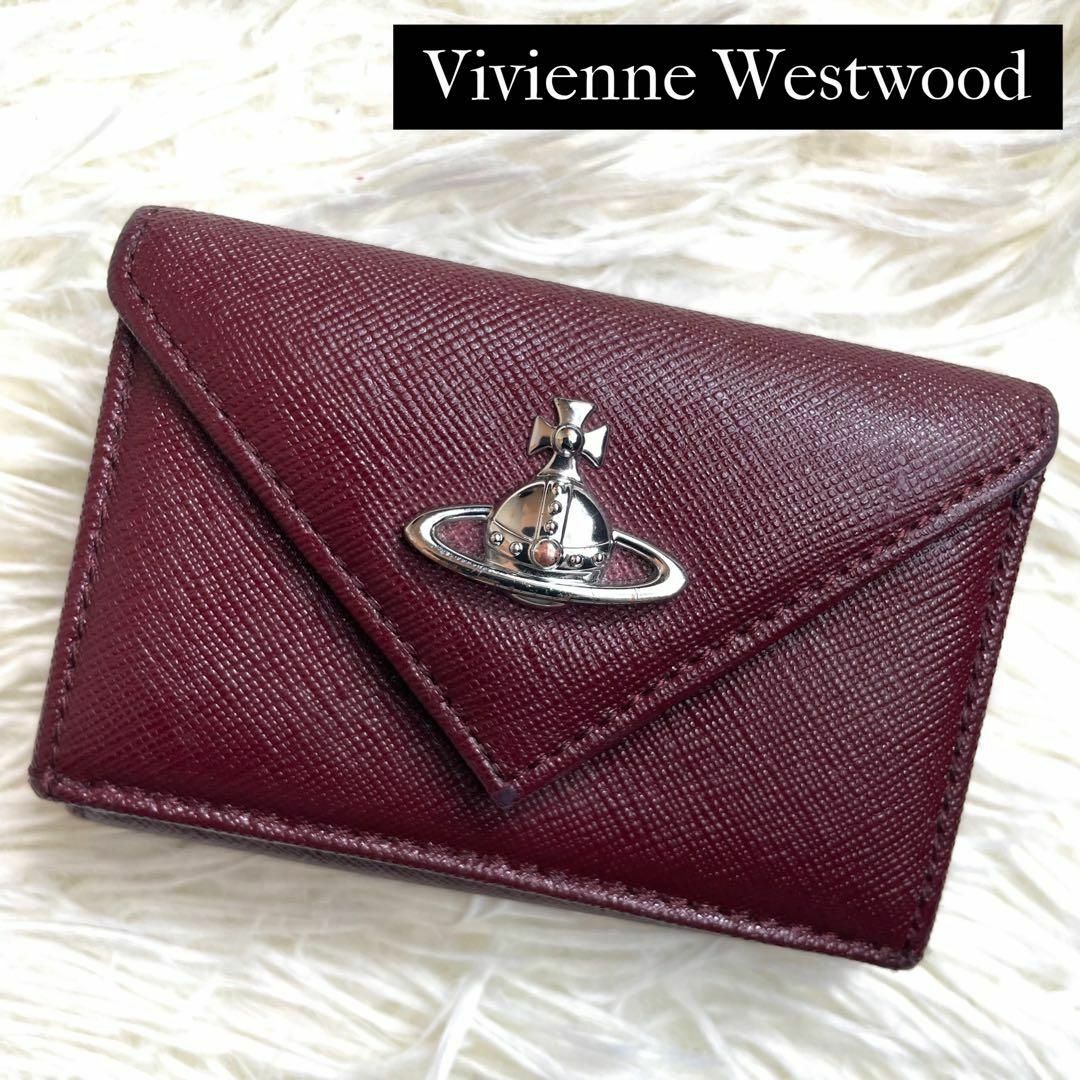 Vivienne Westwood(ヴィヴィアンウエストウッド)の⋟美品⋞ / ヴィヴィアンウエストウッド サフィアーノコンパクトレターウォレット レディースのファッション小物(財布)の商品写真