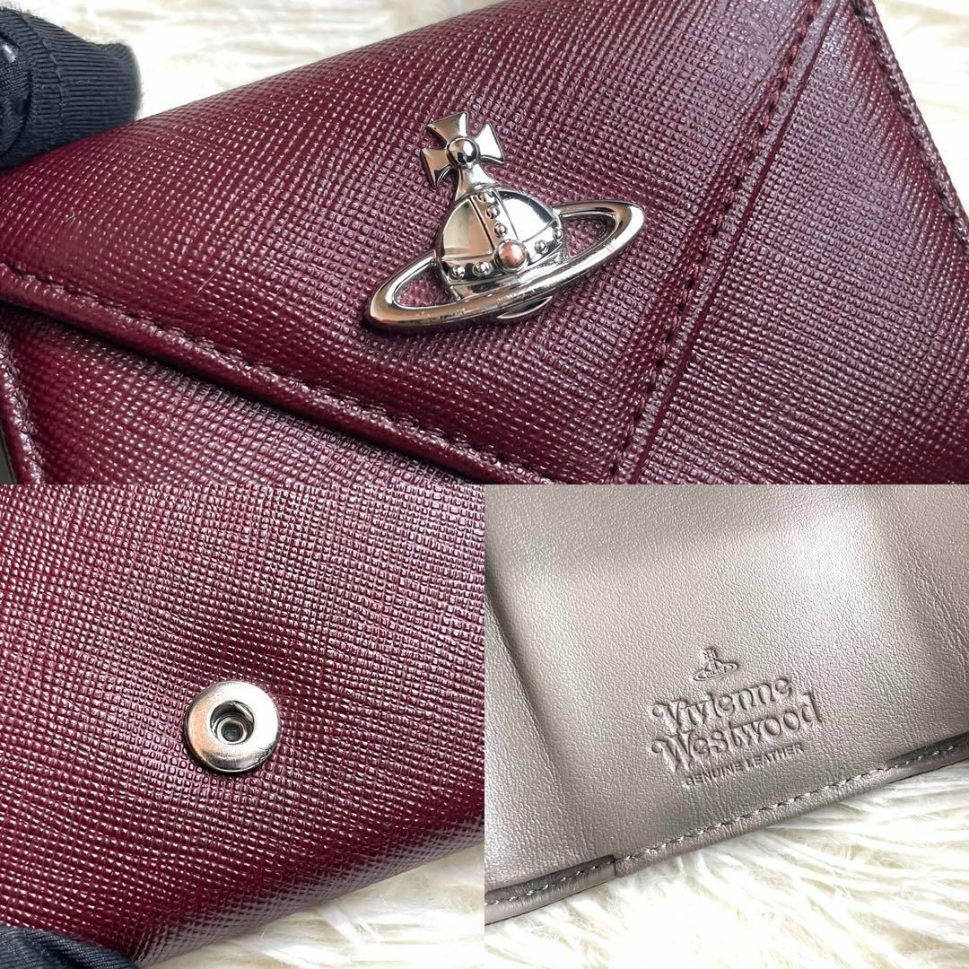 Vivienne Westwood(ヴィヴィアンウエストウッド)の⋟美品⋞ / ヴィヴィアンウエストウッド サフィアーノコンパクトレターウォレット レディースのファッション小物(財布)の商品写真