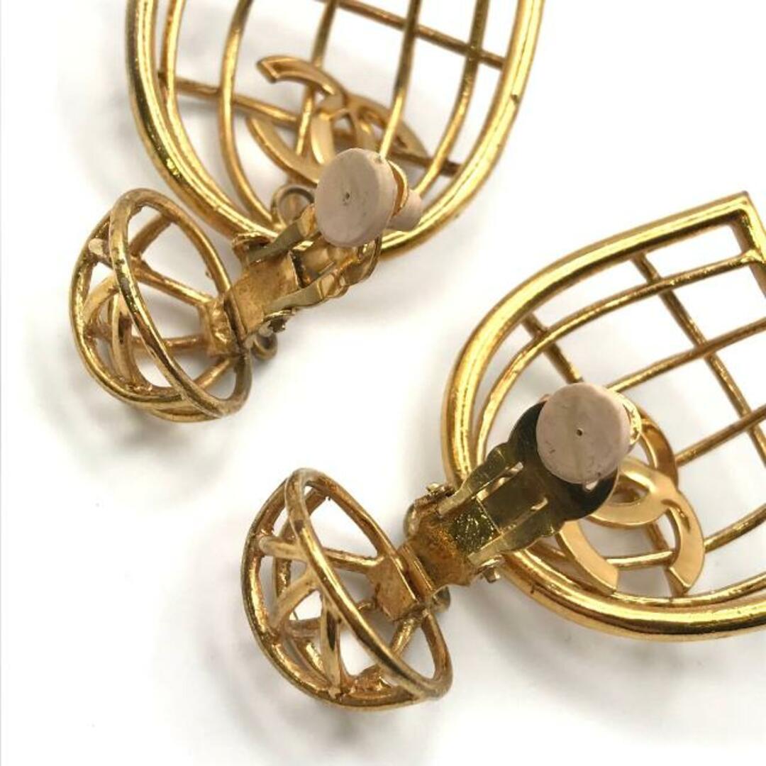 美品 CHANEL シャネル ココマーク 鳥かご ヴィンテージ スイング イヤリング 2 9 ゴールド a1955 美品 CHANEL シャネル ココマーク 鳥かご ヴィンテージ スイング イヤリング 2 9 ゴールド a1955