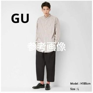 ジーユー(GU)の人気 GU バルーンアンクルパンツ ブルーグレー ゴム入  サイズM ワイド(その他)