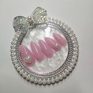 温度変化ネイル　ピンク　ネイルチップ　カラーチェンジネイル　カメレオンネイル(ネイルチップ)
