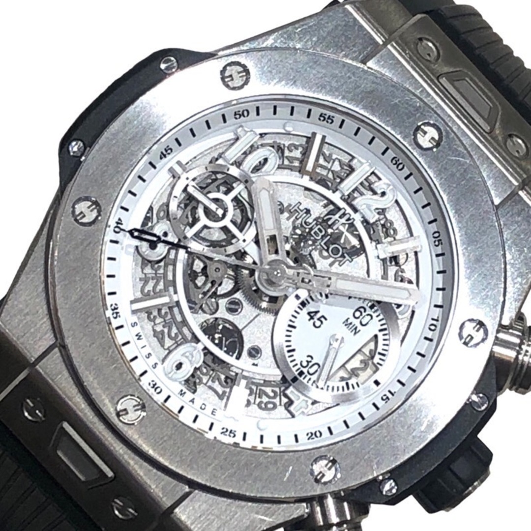 HUBLOT(ウブロ)の　ウブロ HUBLOT  ビッグバン ウニコ ブラック&ホワイト 日本限定 411.NE.2010.LR.JSM115 ホワイト チタン 自動巻き メンズ 腕時計 メンズの時計(その他)の商品写真