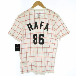 ナイキ(NIKE)のナイキ RAFA Tシャツ カットソー 半袖 クルーネック プリント L 白(Tシャツ/カットソー(半袖/袖なし))