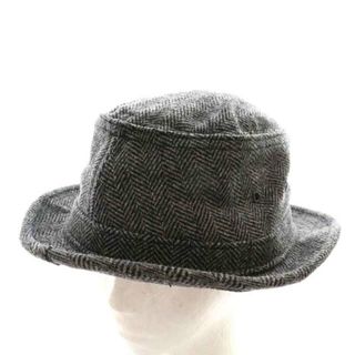 NEW YORK HAT ハット 帽子 ヘリンボーン ウール M グレー 黒