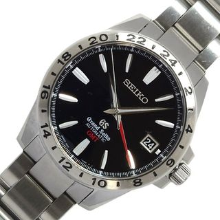 セイコー(SEIKO)の　セイコー SEIKO Grand Seiko メカニカルGMT SBGM027 ブラック  SS 自動巻き メンズ 腕時計(その他)