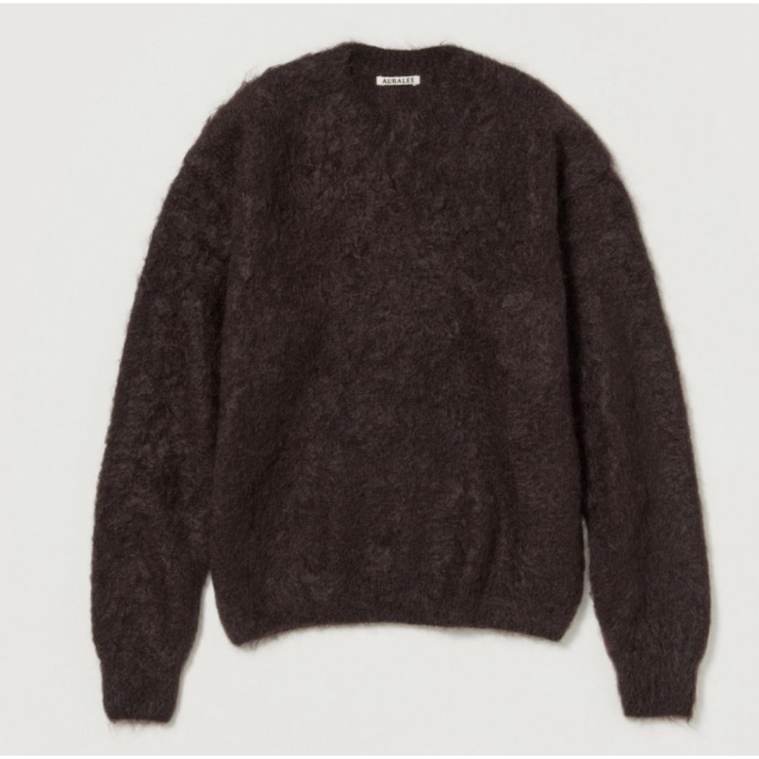 AURALEE(オーラリー)のAURALEE / BRUSHED SUPER KID MOHAIR KNIT メンズのトップス(ニット/セーター)の商品写真