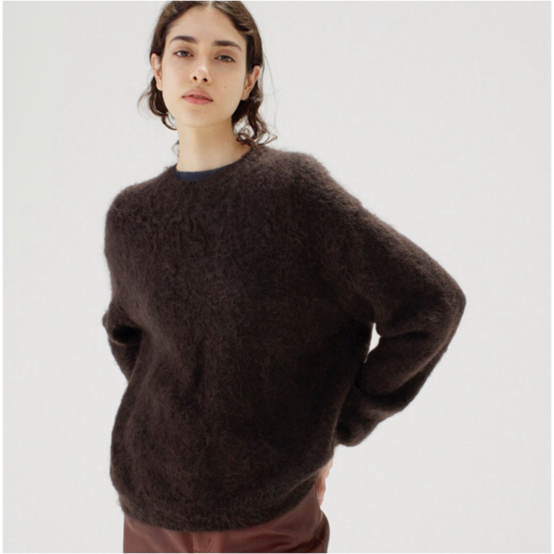 AURALEE(オーラリー)のAURALEE / BRUSHED SUPER KID MOHAIR KNIT メンズのトップス(ニット/セーター)の商品写真