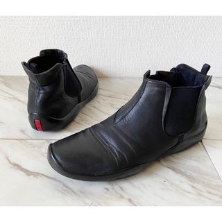 プラダ(PRADA)の希少モデル vintage 90s 00s prada ブラックサイドゴアブーツ(ブーツ)