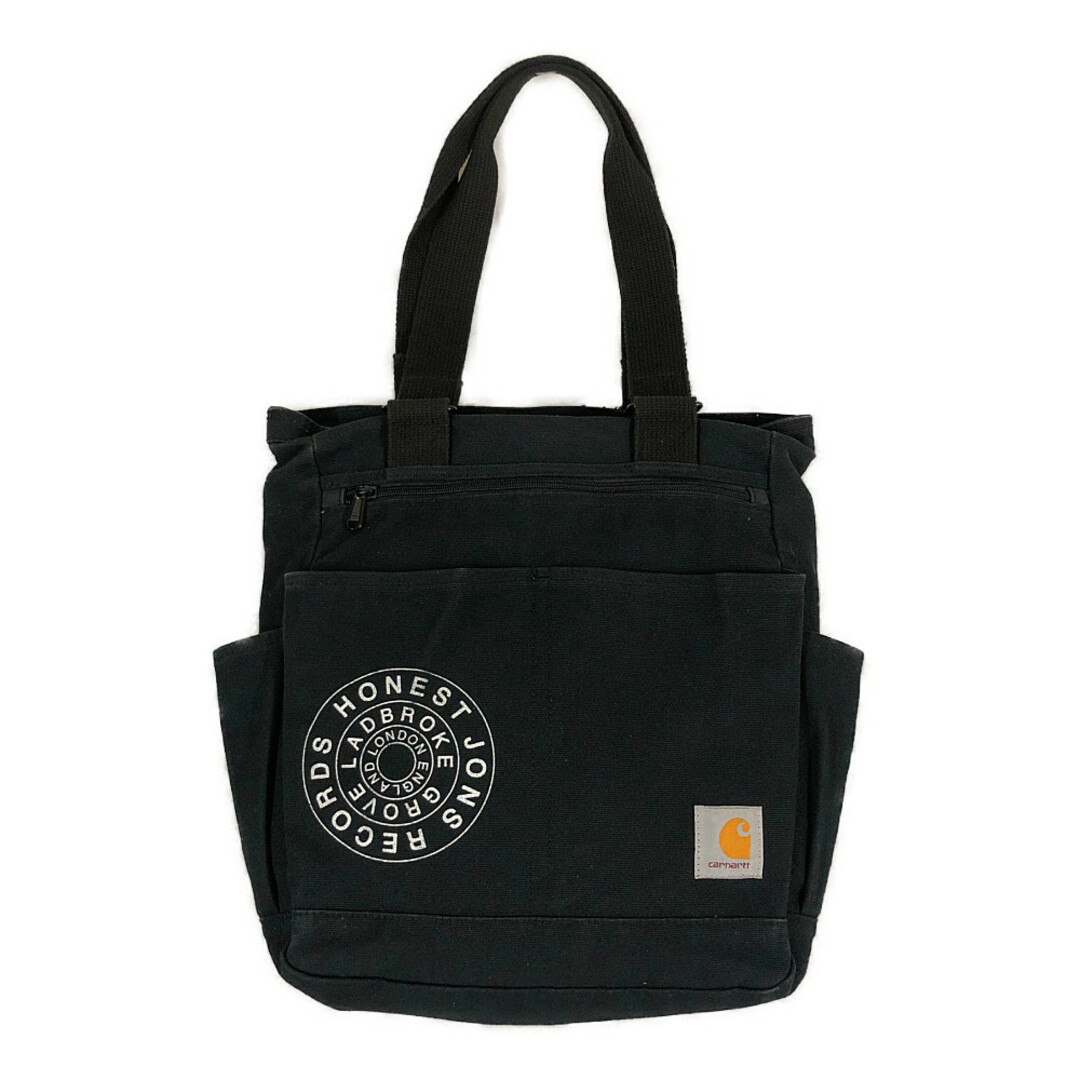 carhartt(カーハート)のCARHARTT カーハート HONEST JONS RECORDS Kit Bag キャンバス トートバッグ 黒 サイズフリー 正規品 / 33138 メンズのバッグ(トートバッグ)の商品写真