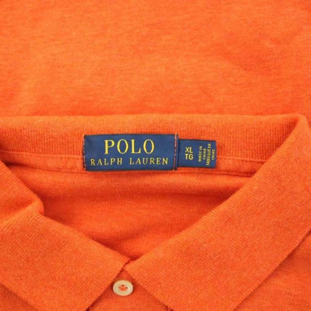 POLO RALPH LAUREN(ポロラルフローレン)のポロ ラルフローレン ポロシャツ ストレッチ 半袖 ロゴ刺繍 XL オレンジ メンズのトップス(ポロシャツ)の商品写真