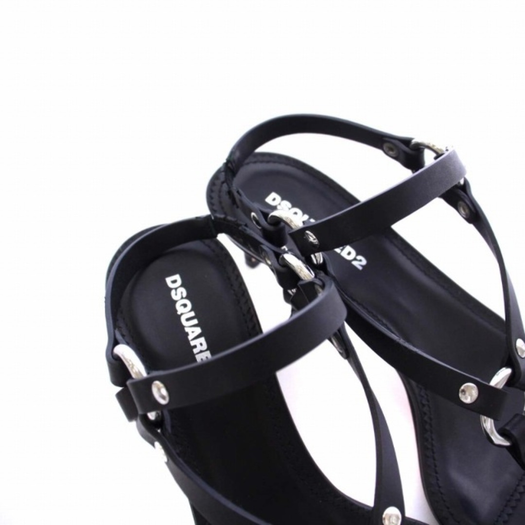 DSQUARED2(ディースクエアード)のディースクエアード ストラップサンダル ハーネス ピンヒール 38 黒 レディースの靴/シューズ(サンダル)の商品写真