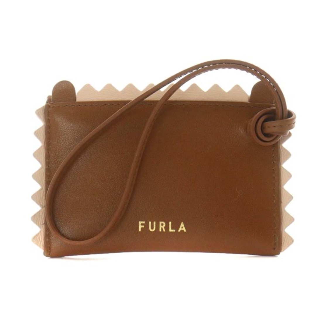 Furla(フルラ)のフルラ CASE WALLET PASSCASE カードケース 名刺入れ 茶 レディースのファッション小物(名刺入れ/定期入れ)の商品写真