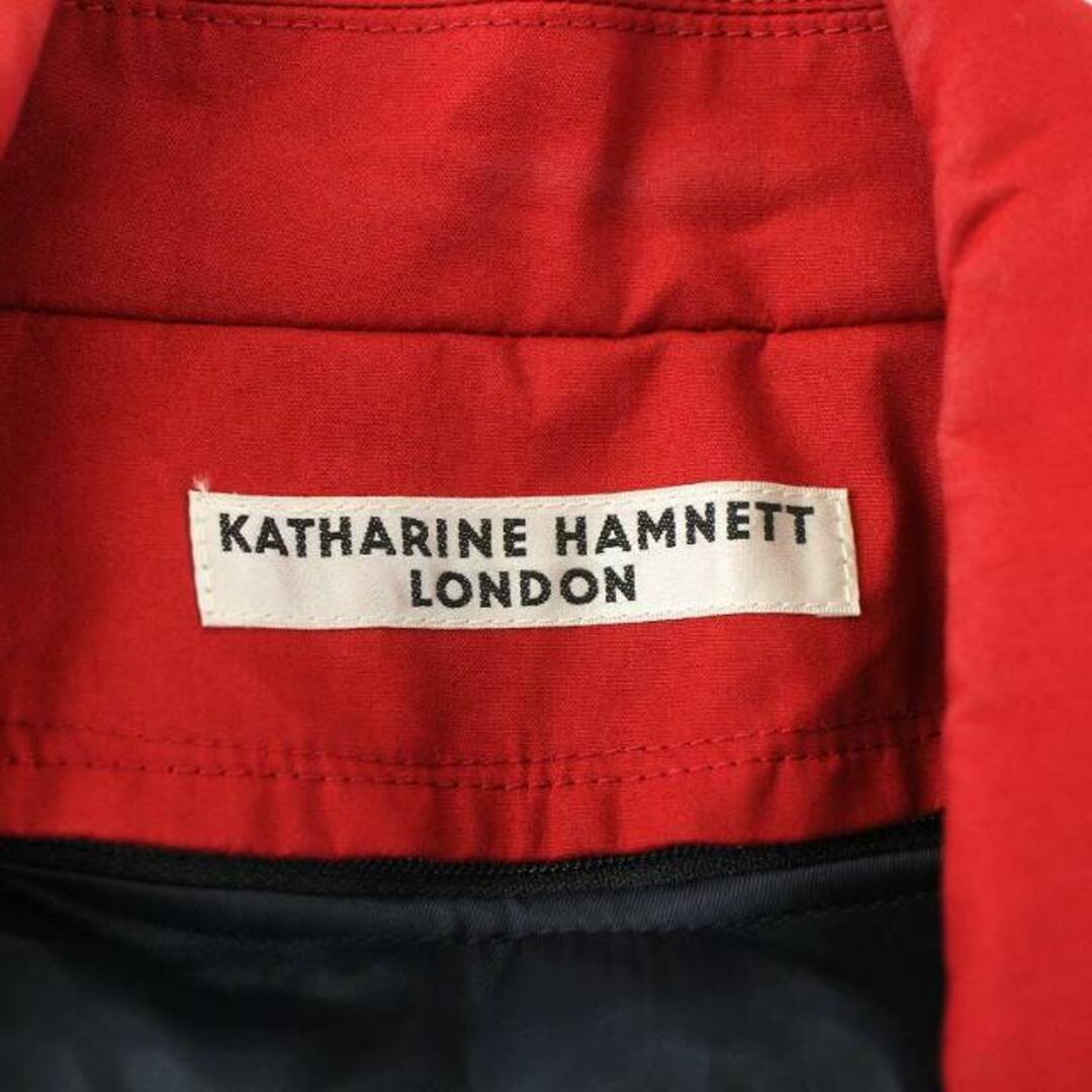 KATHARINE HAMNETT(キャサリンハムネット)のKATHARINE HAMNETT ステンカラーコート 中綿ライナー付き M 赤 メンズのジャケット/アウター(ステンカラーコート)の商品写真