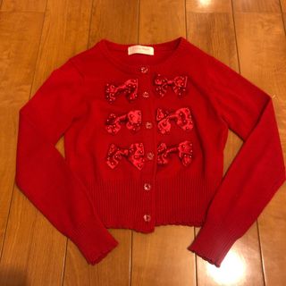 シャーリーテンプル(Shirley Temple)のシャーリーテンプル⭐︎りぼんカーディガン130 120(Tシャツ/カットソー)