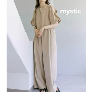 ミスティック(mystic)の【美品】mystic  ミスティック　ショルダースリットオールインワン(オールインワン)