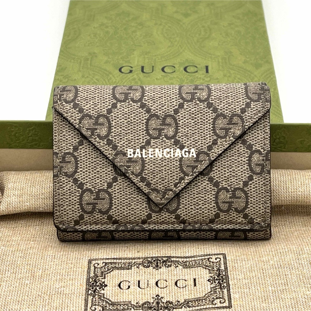 Gucci - ✨極美品✨グッチ×バレンシアガ ザ ハッカー 三つ折り財布 GG