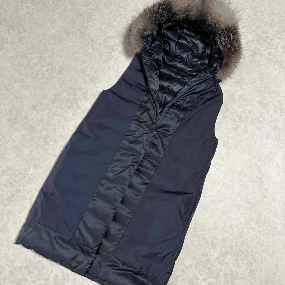 【SMaxMara】ロングジレ ロングベスト ダウンベスト Max Mara - マックスマーラMAXmará ロングジレ ダウンベストの