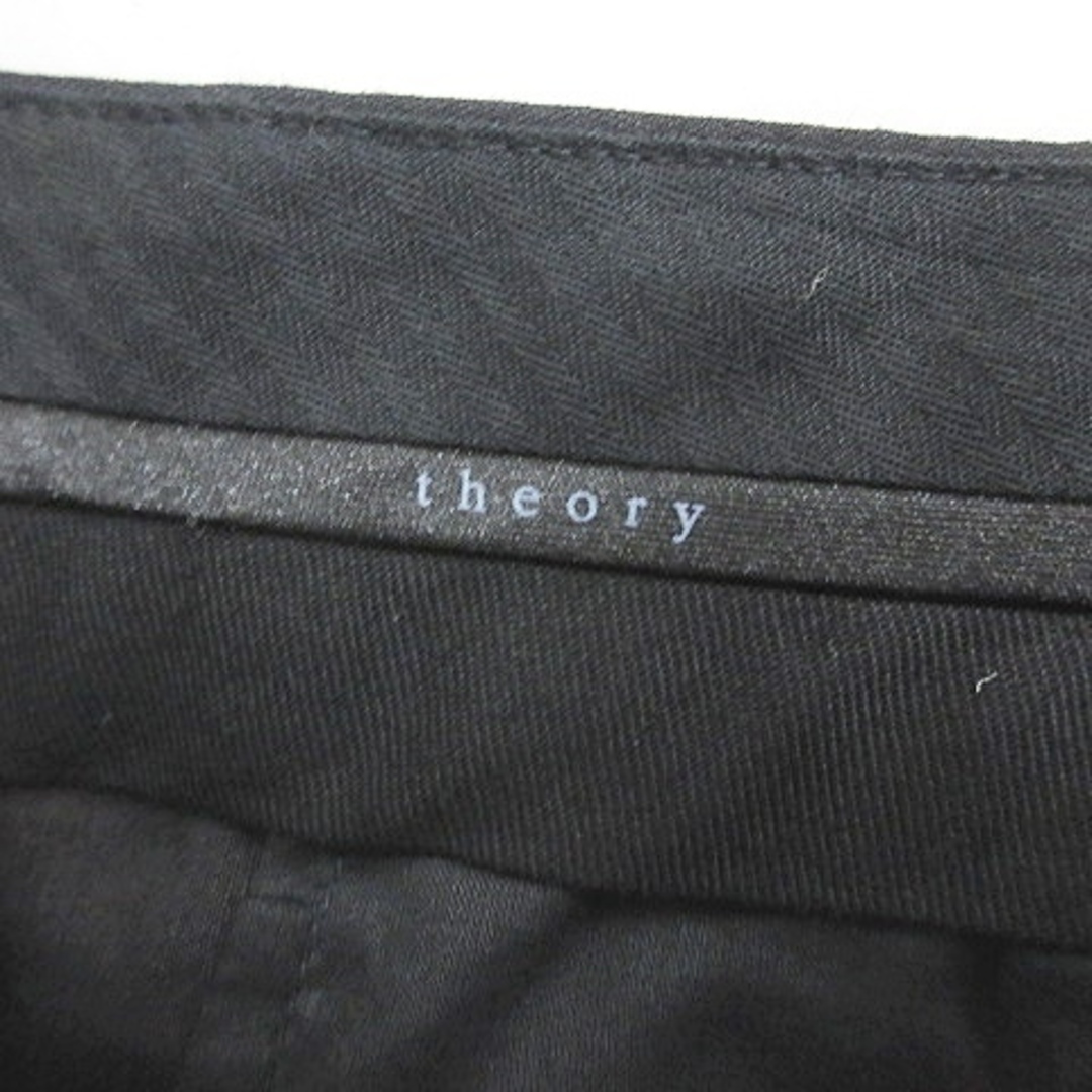 theory(セオリー)のセオリー パンツ ワイドパンツ ガウチョパンツ 八分丈 黒 ブラック 2 レディースのパンツ(その他)の商品写真