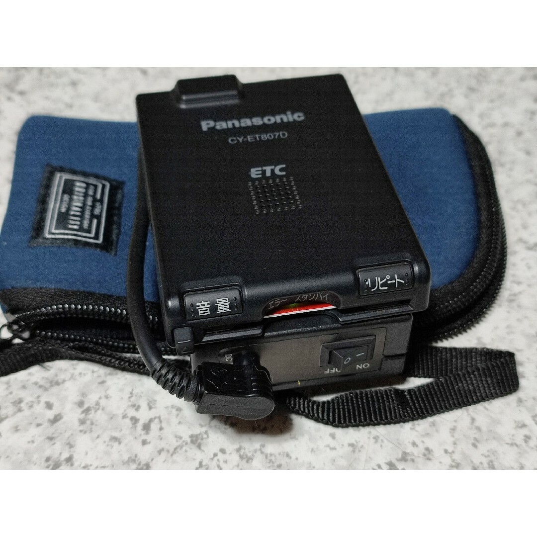 Panasonic(パナソニック)の大容量充電池駆動 パナソニックCY-ET807D ハンディETC 軽Setup 自動車/バイクの自動車(ETC)の商品写真
