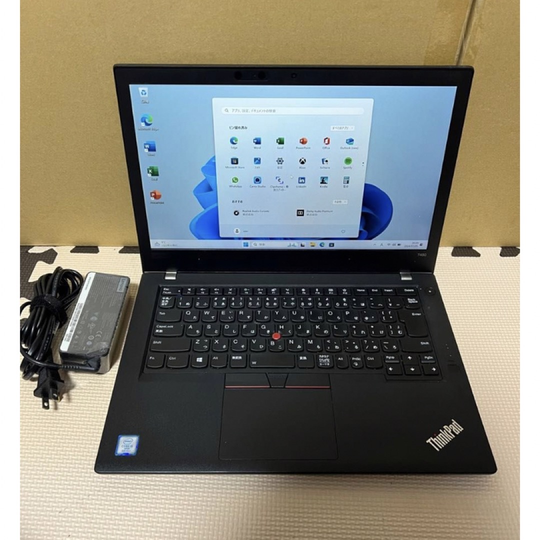 Lenovo(レノボ)のLenovo ThinkPadCore i5 8350U 1.7GHz/8GB/ スマホ/家電/カメラのPC/タブレット(ノートPC)の商品写真