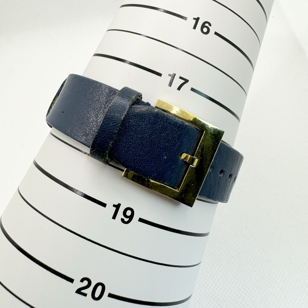 Tory Burch(トリーバーチ)のトリーバーチ  腕時計  レザー　 ゴールド　ネイビー  スイス製   レディースのファッション小物(腕時計)の商品写真