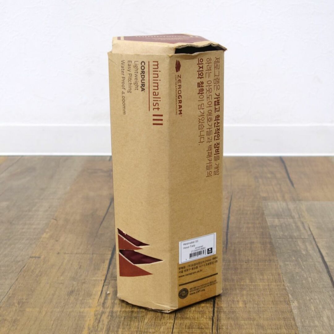 未使用 ゼログラム ZEROGRAM Minimalist3 Hexa Tarp winered 未使用 ゼログラム ZEROGRAM Minimalist3 Hexa Tarp winered