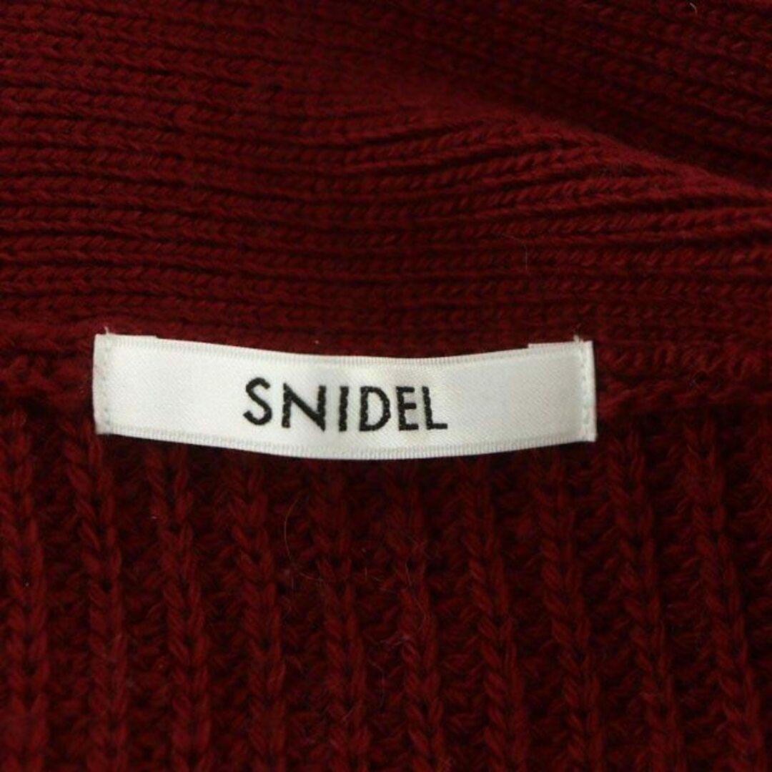 SNIDEL(スナイデル)のスナイデル 22AW パールボタンドルマンカーディガン ニット 長袖 F 赤 レディースのトップス(カーディガン)の商品写真