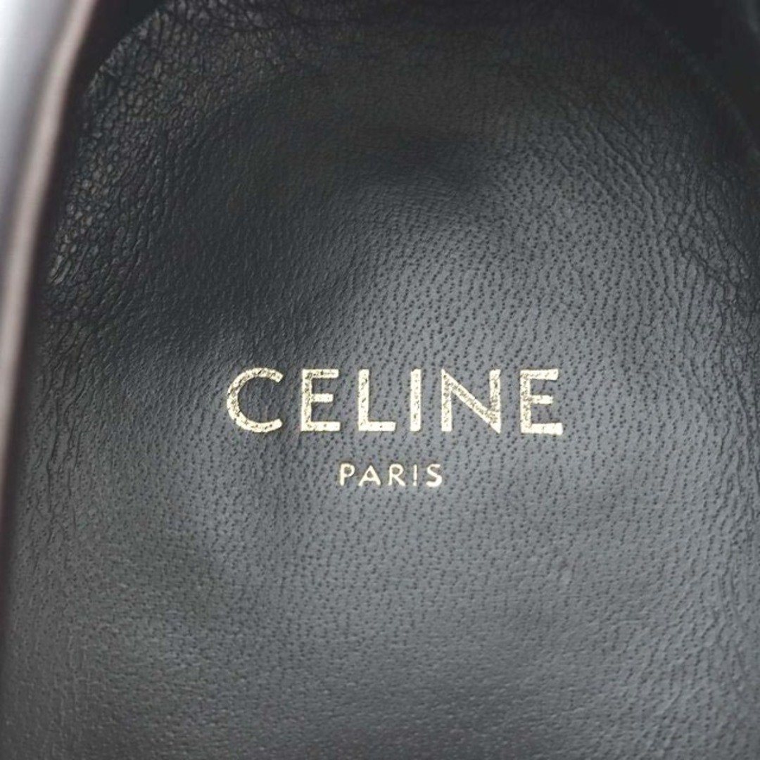 celine(セリーヌ)のセリーヌ エディスリマン トリオンフチェーン付き 36 ダークブラウン レディースの靴/シューズ(ローファー/革靴)の商品写真