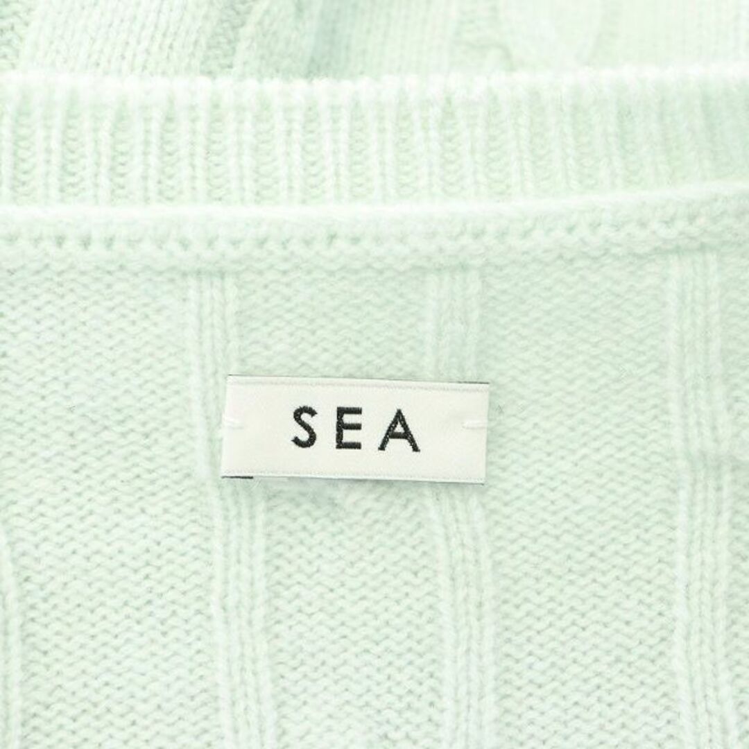 SEA(シー)のシー ウール ダメージ ケーブルニット セーター 長袖 ONE SIZE レディースのトップス(ニット/セーター)の商品写真