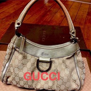 グッチ(Gucci)の鑑定済❗️【GUCCI】ゴールド　GG柄　ショルダーバック鑑定済！値下(ショルダーバッグ)