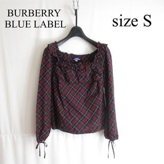 バーバリーブルーレーベル(BURBERRY BLUE LABEL)のBURBERRY BLUE LABEL チェック シャツ ブラウス トップス S(シャツ/ブラウス(長袖/七分))