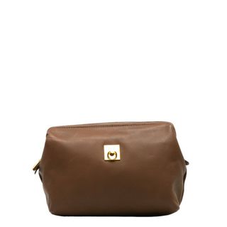 セリーヌ(celine)のセリーヌ ポーチ コスメポーチ レザー レディース CELINE 【228-38249】(ポーチ)