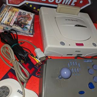 セガ(SEGA)のSEGA サターン本体(HST3220) アーケードスティック付き フルセット(家庭用ゲーム機本体)