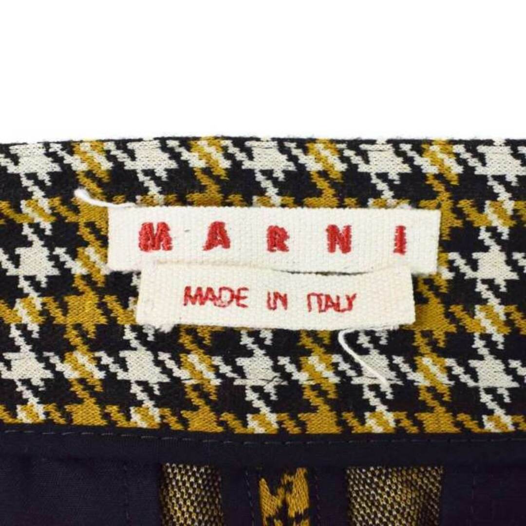 Marni(マルニ)のマルニ MARNI 21AW センタープレス パンツ スラックス 千鳥格子 40 レディースのパンツ(その他)の商品写真