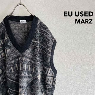 70’s ~ 80’s Vintage Knit Vest / 西ドイツ製(ニット/セーター)