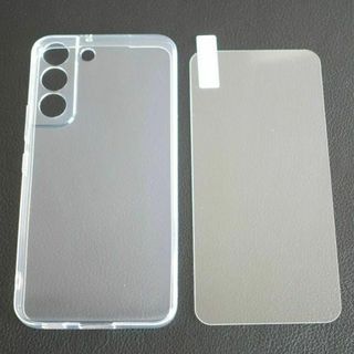 2点セット Galaxy S22 クリアケース+画面保護ガラスフィルム(Androidケース)