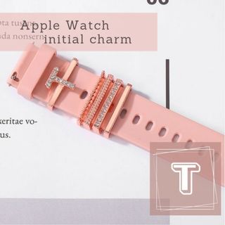 applewatch☆ バンド アクセサリー チャーム　イニシャルT、Y(その他)