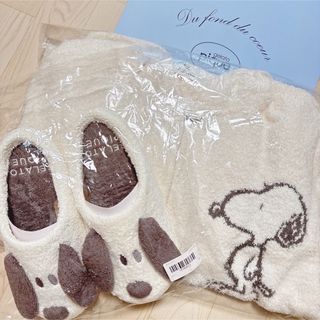 ジェラートピケ(gelato pique)の【新品.未使用】♡本田翼さん着用スヌーピーパーカー&ルームシューズ♡(ルームウェア)