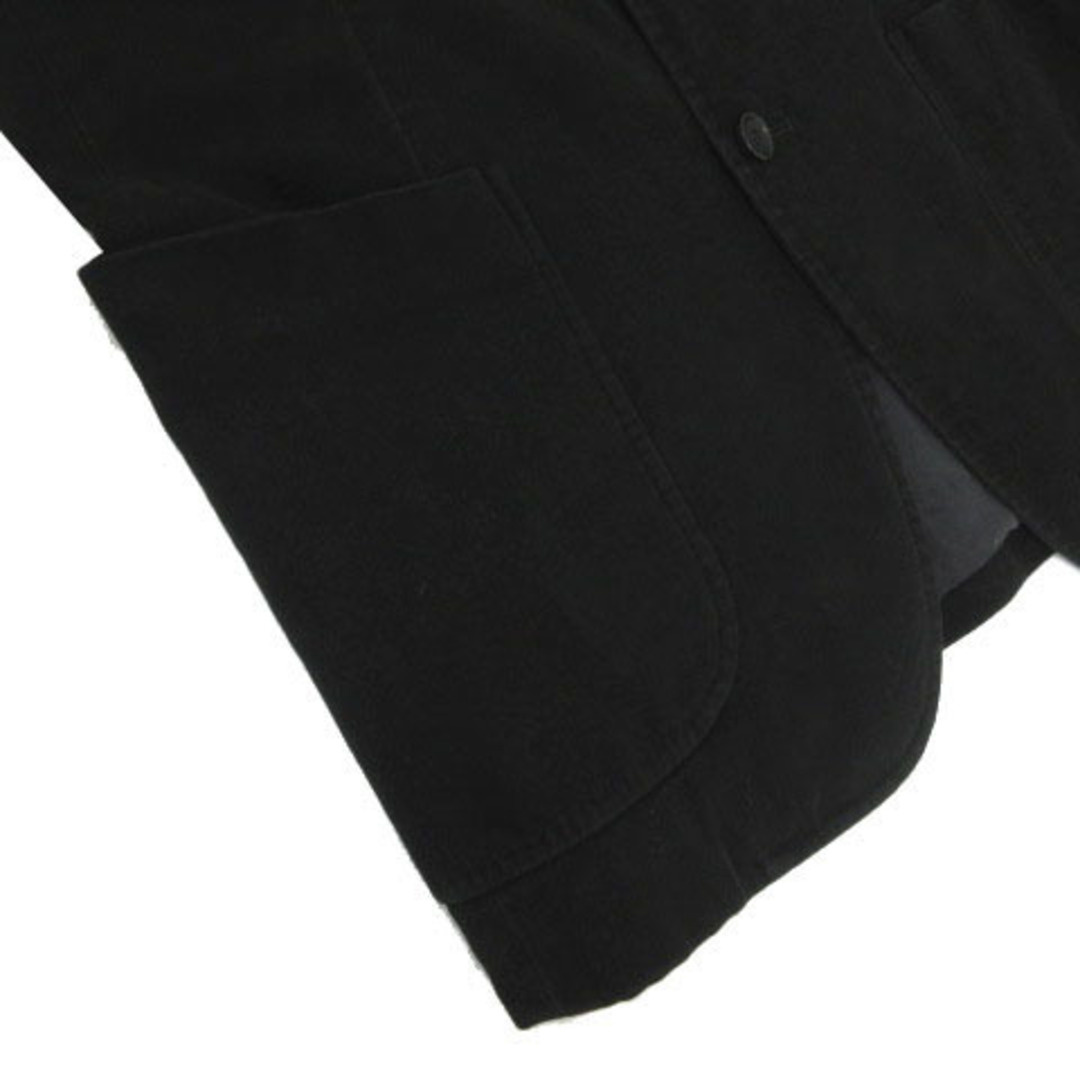 SHIPS(シップス)のシップス SHIPS ジャケット テーラードカラー ベロア調 日本製 黒 46 メンズのジャケット/アウター(テーラードジャケット)の商品写真