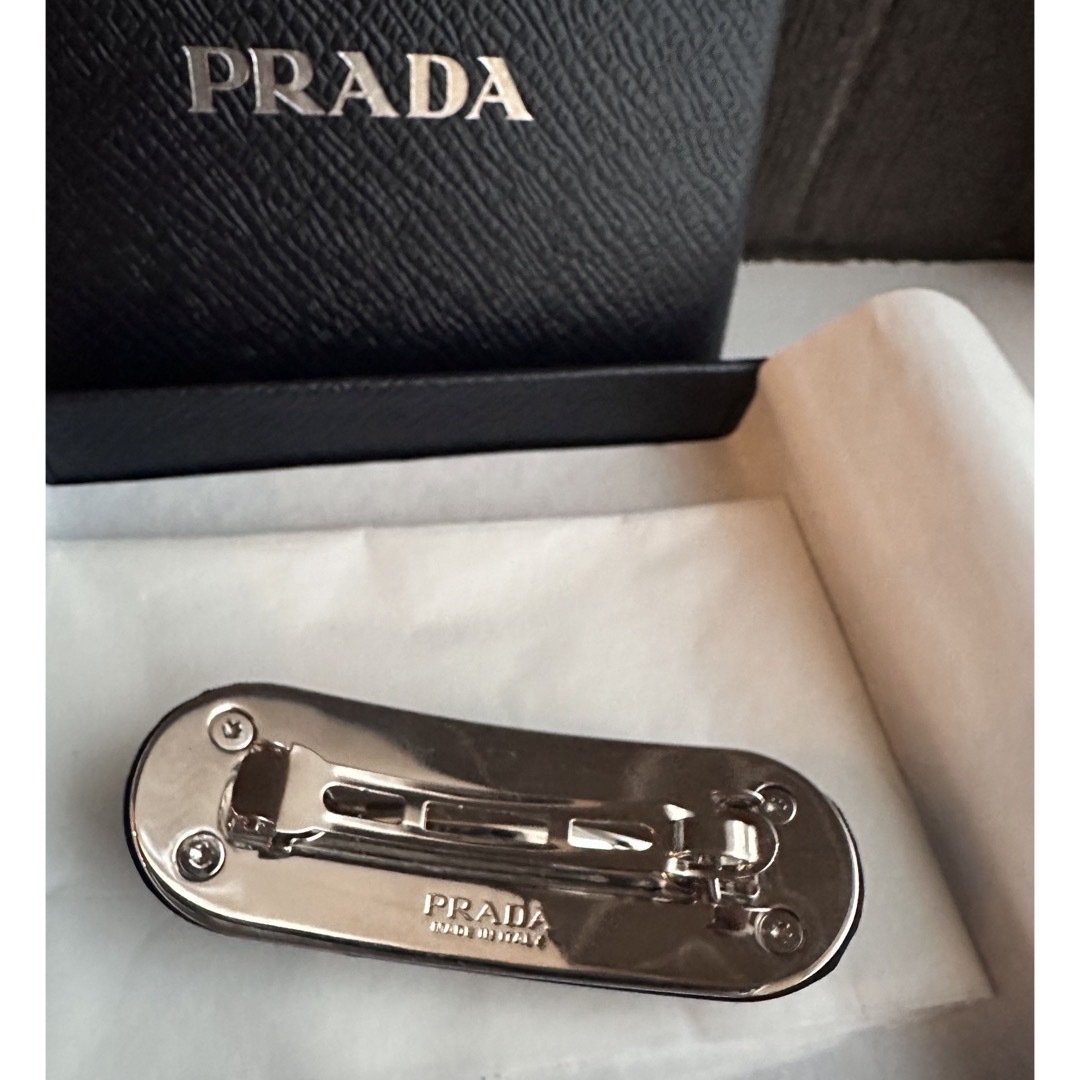 新品未使用 正規品 prada プラダ ヘアクリップ バレッタ Re-Nylon