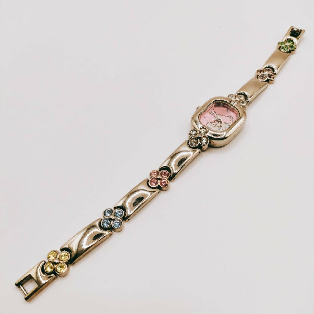 #49 Disney ティンカーベル ブレス時計 アナログ 2針 紫文字盤 レディースのファッション小物(腕時計)の商品写真