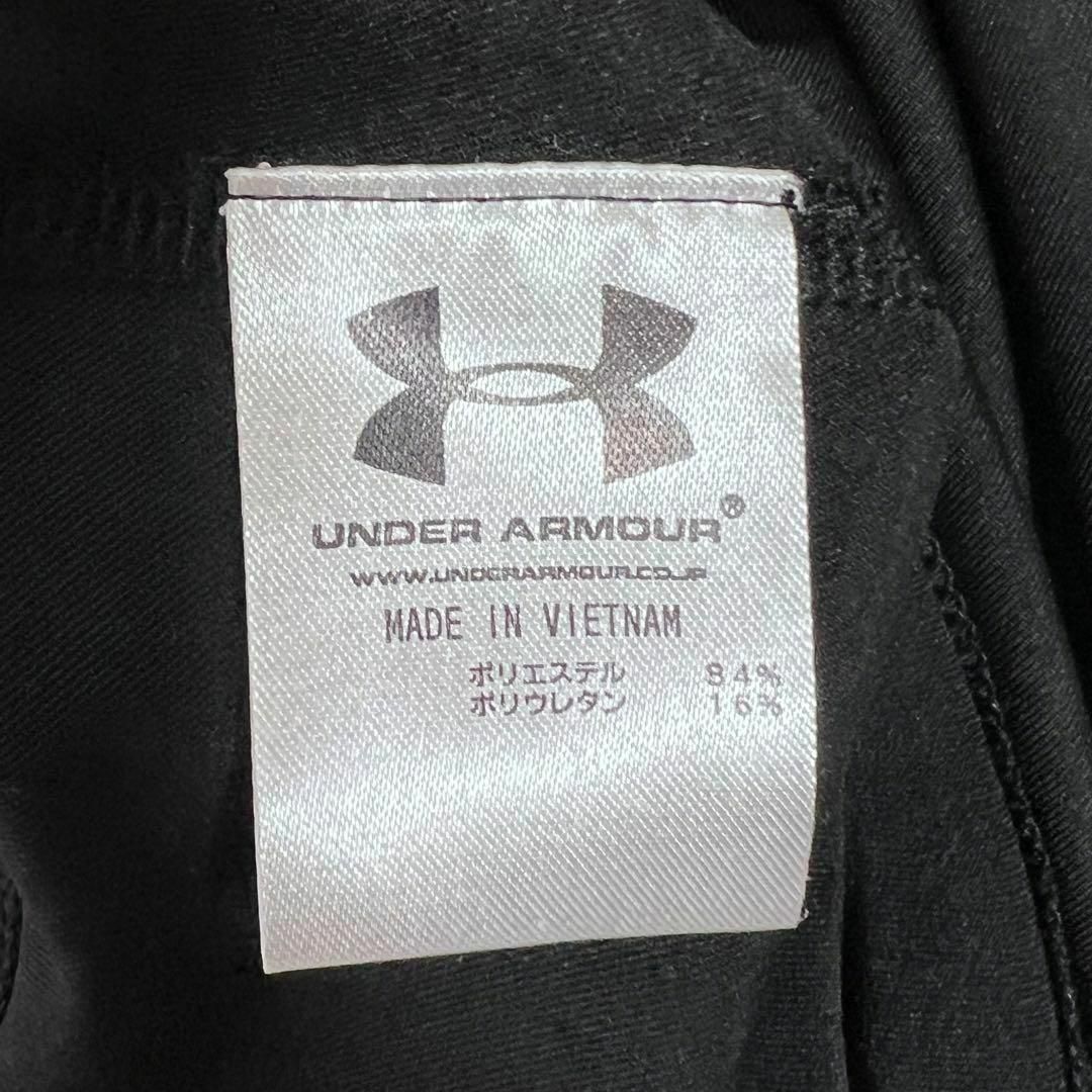 UNDER ARMOUR(アンダーアーマー)のアンダーアーマー 美品 コンプレッション 長袖モックネックアンダーシャツ  黒 スポーツ/アウトドアのゴルフ(ウエア)の商品写真