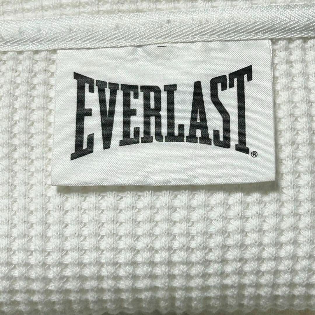 EVERLAST(エバーラスト)の美品✨【EVERLAST】ワッフルカットソー　カットオフ　日本製　ホワイト　F メンズのトップス(Tシャツ/カットソー(七分/長袖))の商品写真