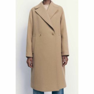 ザラ ロングコート(レディース)（ベージュ系）の通販 400点以上 | ZARA