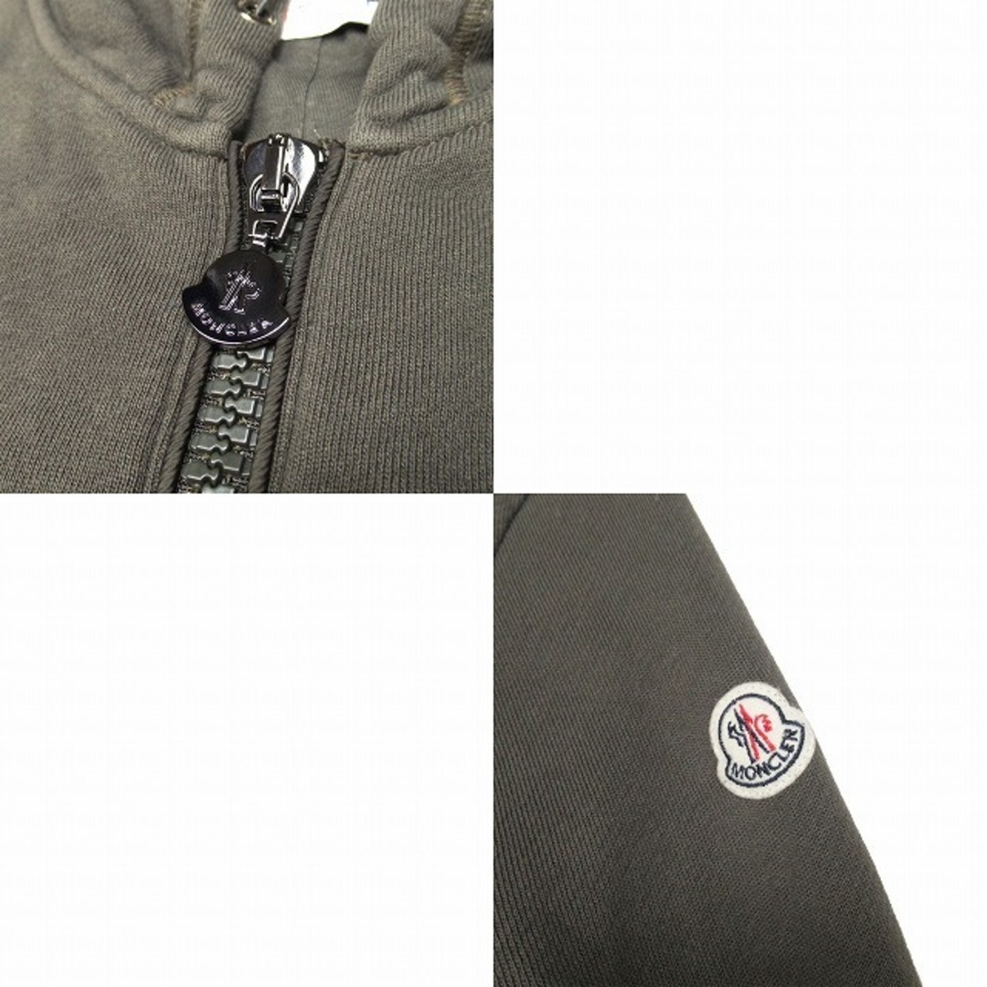 MONCLER(モンクレール)の美品 モンクレール CARDIGAN パーカー スウェット×ナイロン フーディー レディースのトップス(パーカー)の商品写真