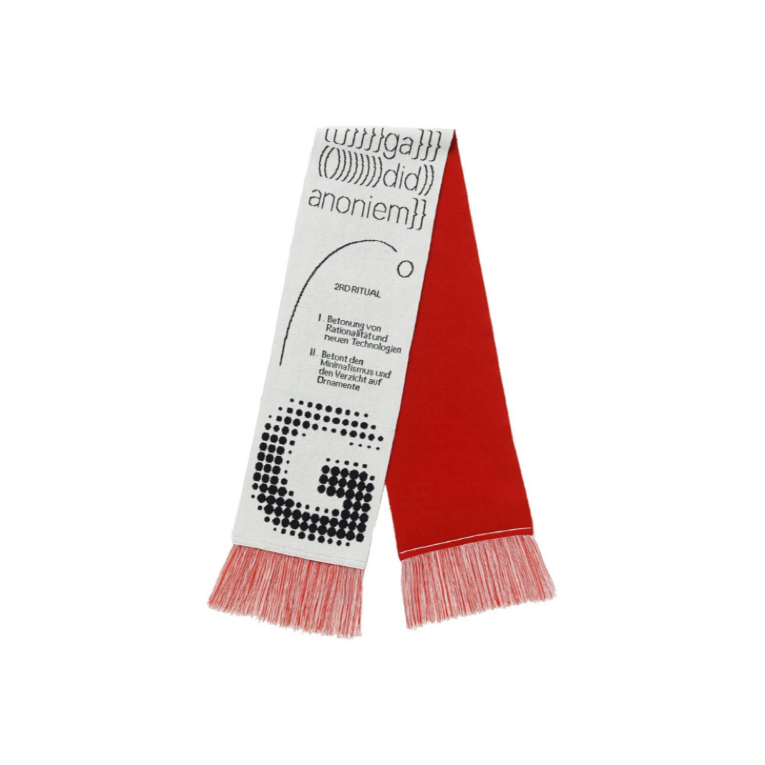 1LDK SELECT(ワンエルディーケーセレクト)の新品未使用 GADID ANONIEM GUERIN / RED レディースのファッション小物(マフラー/ショール)の商品写真