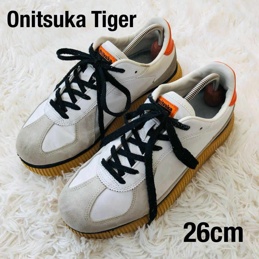 OnitsukaTigerオニツカタイガーレザー厚底スニーカーデレシティ―