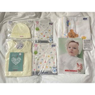 mikihouse - 【新品未使用】ミキハウス ベビー肌着 コンビ肌着&短肌着