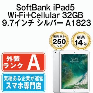 Apple - 【中古】 iPad 第5世代 32GB 美品 Wi-Fi+Cellular シルバー